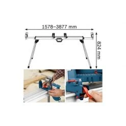 Piètement & Chariot BOSCH Piètement Pour Scie Onglet, Radiale... GTA3800 - 0601B24000 -Atelier Chantier Soldes bosch pietement pour scie onglet radiale gta3800 0601b24000 2