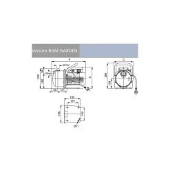 LOWARA Xylem Pompe De Surface Centrifuge LOWARA Pompe Autoamorçante Pour Eau Claire 0,90 KW - BGM9 Garden -Atelier Chantier Soldes lowara pompe autoamorcante pour eau claire 090 kw bgm9 garden 2