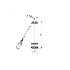 LOWARA Xylem Pompe De Puits LOWARA Pompe De Puit 5" Pour Eau Claire 1,10 KW 6,6 A - SC211C -Atelier Chantier Soldes lowara pompe de puit 5 pour eau claire 110 kw 66 a sc211c 3