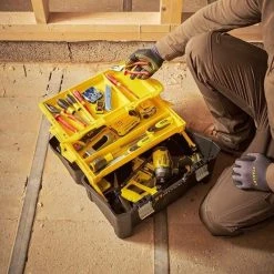 Rangement, Coffret, Holster & Sacoche STANLEY Boite à Outils Cantilever Essential 48 Cm - STST83397-1 -Atelier Chantier Soldes stanley boite a outils cantilever essential 48 cm stst83397 1 3