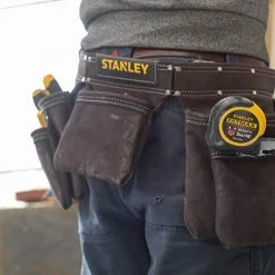 Rangement, Coffret, Holster & Sacoche STANLEY Ceinture Porte-outils En Cuir - STST1-80113 -Atelier Chantier Soldes stanley ceinture porte outils en cuir stst1 80113 2