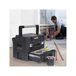 Rangement, Coffret, Holster & Sacoche STANLEY Mallette TSTAK I FatMax Avec Organisateur - FMST1-71967 -Atelier Chantier Soldes stanley mallette tstak i fatmax avec organisateur fmst1 71967 2